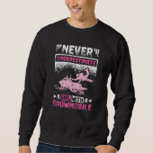 Sweatshirt Girl with snowmobile (Devant)