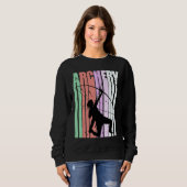 Sweatshirt Girls Archery Fans Colors Archer Grandaughter (Devant entier)