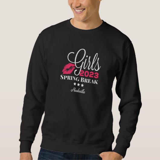 Sweatshirt Girls Spring Break 2023 Nashville Premium (Devant)