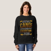 Sweatshirt Give Me A Canoe And Everything Is Fine Canoeing (Devant entier)