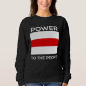 Sweatshirt Giving power to belarusians (Devant)