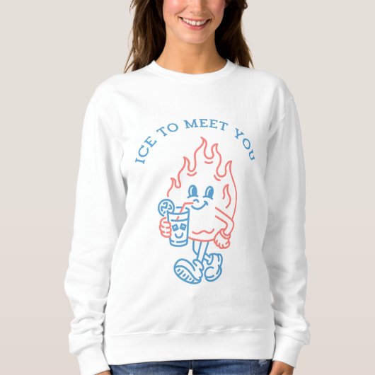 Sweatshirt Glace à vous rencontrer (Devant)