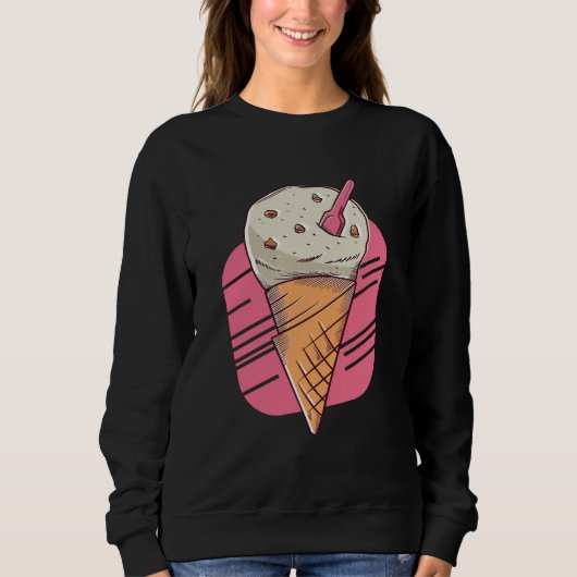 Sweatshirt Glace délicieuse (Devant)