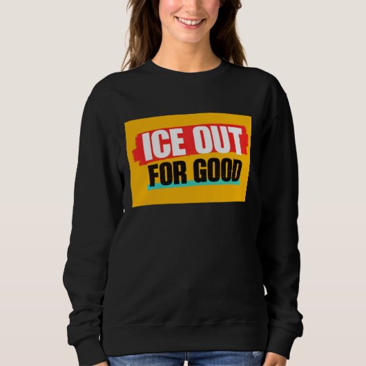 SWEATSHIRT GLACE FINIE POUR DE BON (Devant)