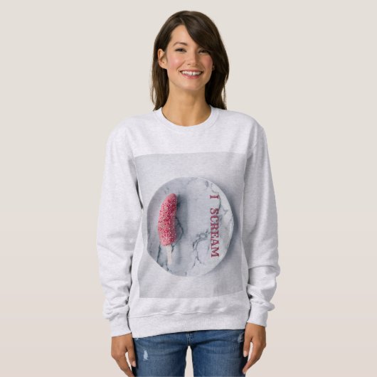 Sweatshirt Glaces femme's Long Sleeve (Devant entier)