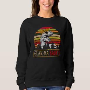 Sweatshirt Glam Masaurus Rex Dinosaur Glam Ma famille Saurus