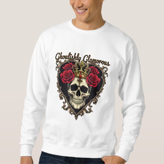 Sweatshirt Glamour glacé, Halloween Design Élégant (Devant)
