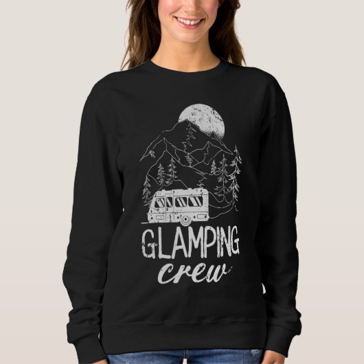 Sweatshirt Glamping Crew Luxury Camping Trip Matching Family (Devant)
