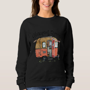 Sweatshirt Glamping Queen Vêtement Pour Femmes Glamper
