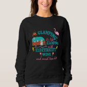 Sweatshirt Glamping Son Camping (Devant)