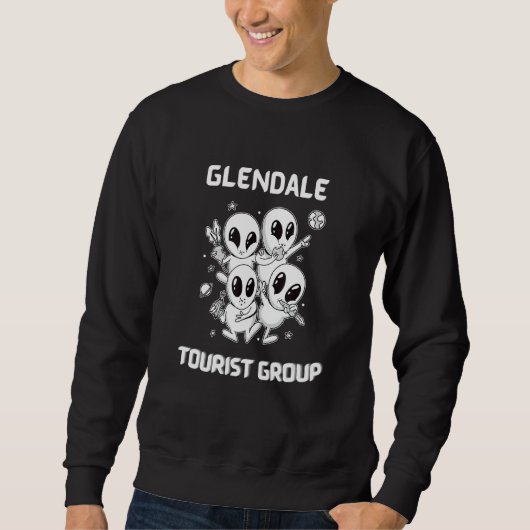 Sweatshirt Glendale Native Pride Alien Funny State Tourist Sp (Devant)