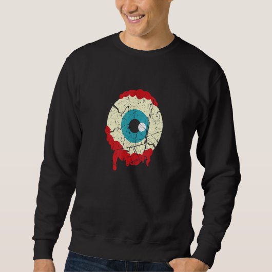 Sweatshirt Globe oculaire de zombie Halloween Épouvantable Zo (Devant)