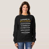 Sweatshirt Glossaire des termes techniques (Devant entier)