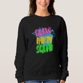Sweatshirt Glow Party Squad Effet Glow Party Retro Vintage C