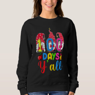 Sweatshirt Gnome 100 Jours D'École Trois Gnomies Enseignant S