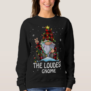 Sweatshirt Gnome Buffalo le plus bruyant Plaid Correspondant