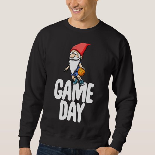 Sweatshirt Gnome de jour de jeu Célébration de jeu de footba (Devant)