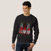 Sweatshirt Gnome de Noël Buffalo Gnomes Plaid GNOEL (Devant entier)
