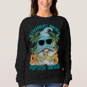 Sweatshirt Gnome D'Été De Popsicle Drôle Sous Les Palmiers Et