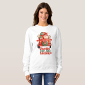 Sweatshirt Gnome drôle pour les vacances Sweatshir de Noël (Devant entier)