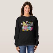 Sweatshirt Gnome Easter Hug Egg Bunny Gnome Spring Gnomies Ha (Devant entier)