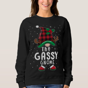 Sweatshirt Gnome Gassy Correspondant Famille de Noël Pyjama B
