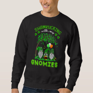 Sweatshirt Gnome Irish Shamroccking Avec Mes Gnomies St Patri