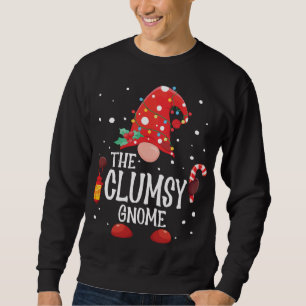 Sweatshirt Gnome maladroit jumelé famille Noël Gnome P