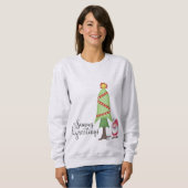 Sweatshirt Gnome mignonne (Devant entier)