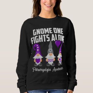 Sweatshirt Gnome One combat seul Fibromyalgie Sensibilisation
