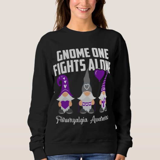 Sweatshirt Gnome One combat seul Fibromyalgie Sensibilisation (Devant)