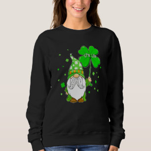 Sweatshirt Gnome Shamrock Lpn Life Nurse Jour de la Saint Pat