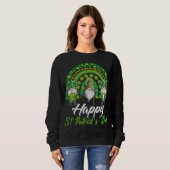 Sweatshirt Gnomes amusants Happy St Patrick's Lucky Irish Rai (Devant entier)