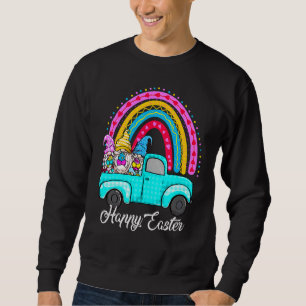 Sweatshirt Gnomes Arc-En-Ciel Avec Oeufs De Lapin Chasse Cami