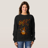 Sweatshirt Gnomes citrouilles Automne Mignons Halloween Thank (Devant entier)