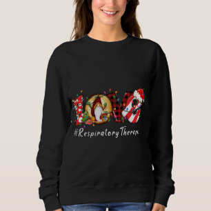Sweatshirt Gnomes de thérapeute respiratoire de Noël