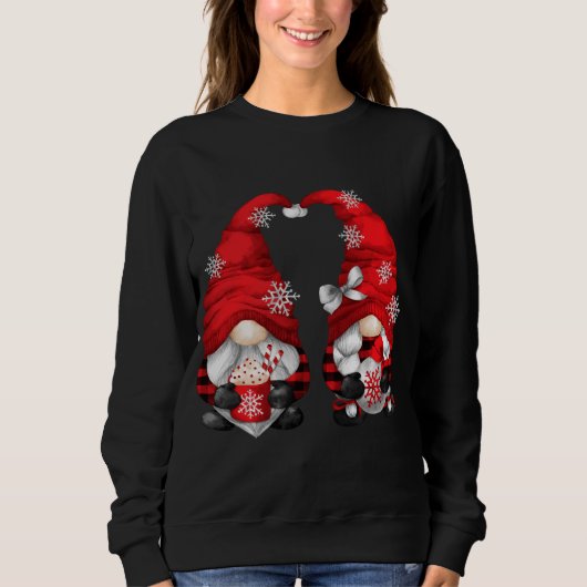 Sweatshirt Gnomes Hot Cocaca Xmas Pour Funny Matching Family  (Devant)