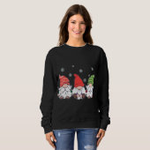 Sweatshirt Gnomes Joyeux Pyjama de Noël (Devant entier)