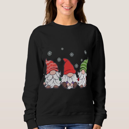 Sweatshirt Gnomes Joyeux Pyjama de Noël (Devant)