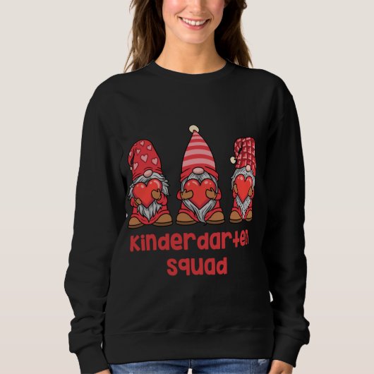 Sweatshirt Gnomes Kindergarten Valentine Enseignant cadeau (Devant)