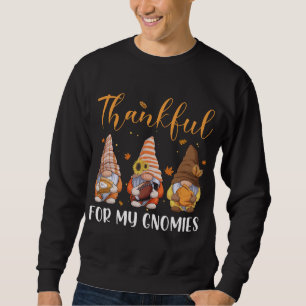 Sweatshirt Gnomes Merci Pour Mes Gnomies Chute Thanksgiving F