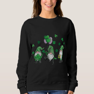 Sweatshirt gnomes Shamrock irlandais Jour de la Saint Patrick