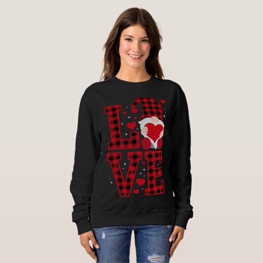 Sweatshirt GnomesValentine's Day Couple Matching - Gnomes Val (Devant entier)
