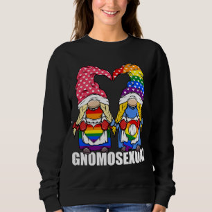 Sweatshirt Gnomosexuel Gnomé de la fierté LGBTQ pour lesbienn