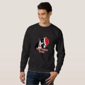 Sweatshirt Go Kewl Graphics Père Noël Cat (Devant entier)