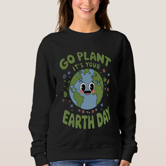 Sweatshirt Go Planet Son Jour des terres Enseignant Enfants M (Devant)