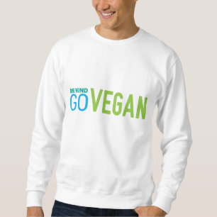 Sweatshirt go vegan Mens blanc