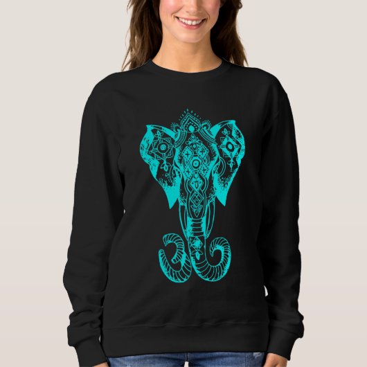 Sweatshirt GoA Elephant - Psychedelic Trance - OM Psytrance (Devant)
