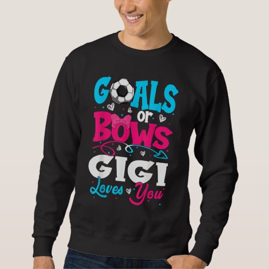 Sweatshirt Goals Or Bow Keeper Of Gender Gigi Loves You Revea (Devant)