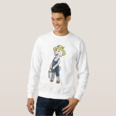 Sweatshirt Goat as Farmer with Bucket (Devant entier)